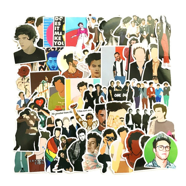 10/50pcs One Direction Singer Stickers