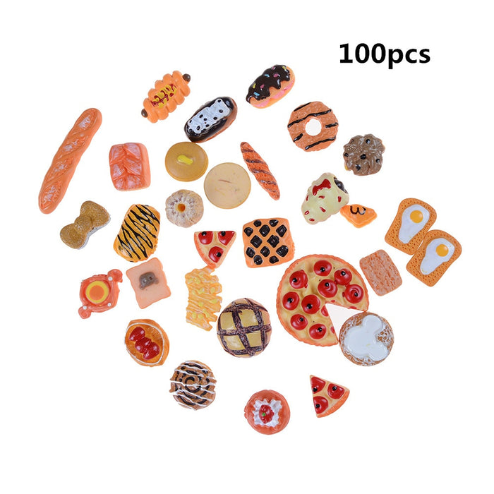 Mini Food Ornament Doll House Miniature 10pcs Home Craft Dollhouse Decor Accessories Scale Miniatures