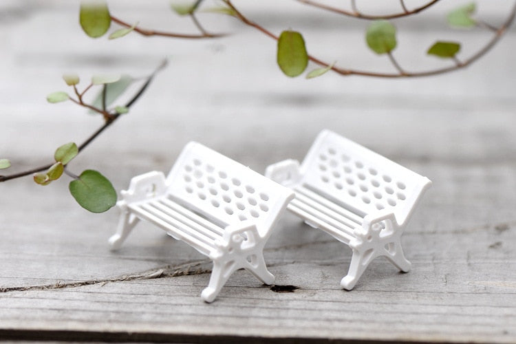 10Pcs/lot Mini Garden Decoration Chairs Miniature