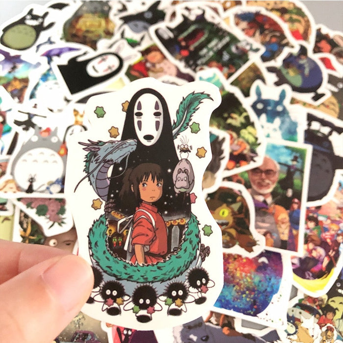 100Pcs Japanese Anime Stickers Ghibli Hayao Miyazaki Totoro