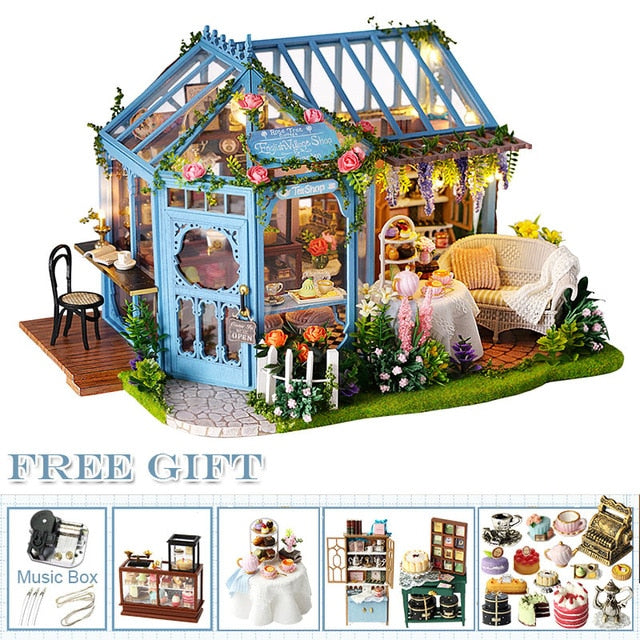 CUTEBEE DIY Dollhouse Wooden Doll Houses A68A