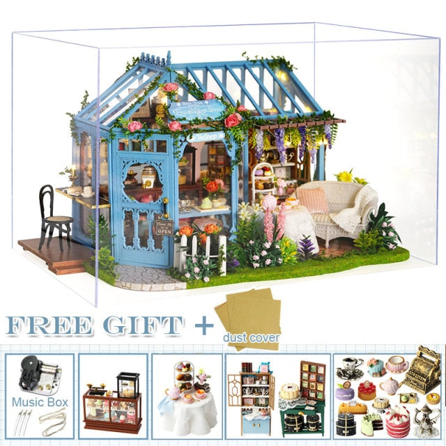 CUTEBEE DIY Dollhouse Wooden Doll Houses A68A