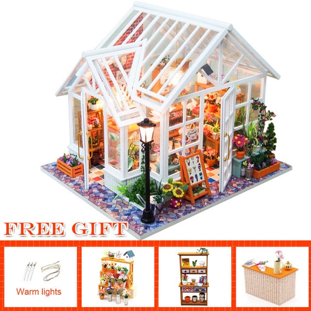 CUTEBEE DIY Dollhouse Wooden Doll Houses A68A