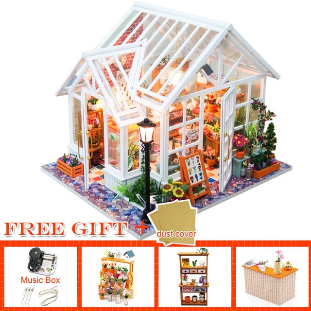 CUTEBEE DIY Dollhouse Wooden Doll Houses A68A