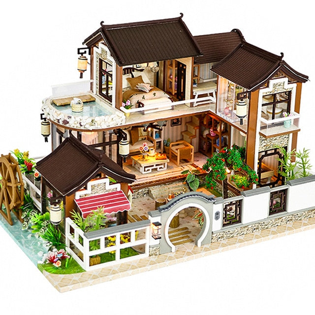 CUTEBEE DIY Dollhouse Wooden Doll Houses A68A