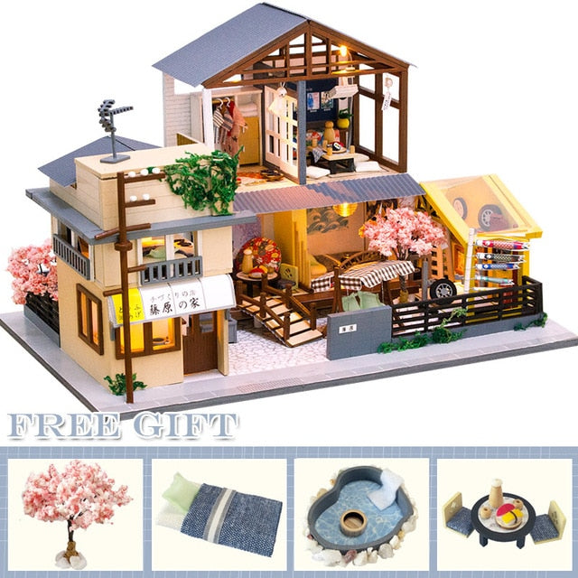 CUTEBEE DIY Dollhouse Wooden Doll Houses A68A