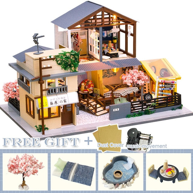 CUTEBEE DIY Dollhouse Wooden Doll Houses A68A