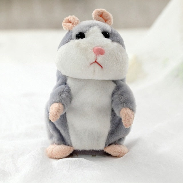 Talking Hamster Mouse Pet Plush Toy Cute Soft Animal 15cm Doll Talking Speak Imitate Sound Recorder Hamster Funny Toy Kids Gifts