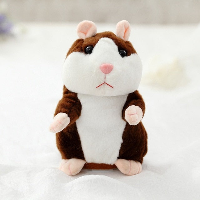 Talking Hamster Mouse Pet Plush Toy Cute Soft Animal 15cm Doll Talking Speak Imitate Sound Recorder Hamster Funny Toy Kids Gifts