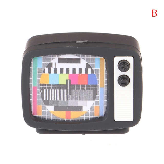 Dollhouse Miniature Flat Screen TV Television With Picture