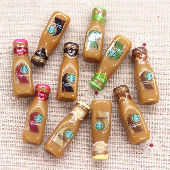 10pcs  3D Coffee Bottle Imitation Food Drink Toy
