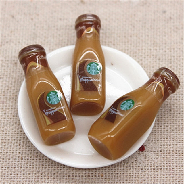 10pcs  3D Coffee Bottle Imitation Food Drink Toy
