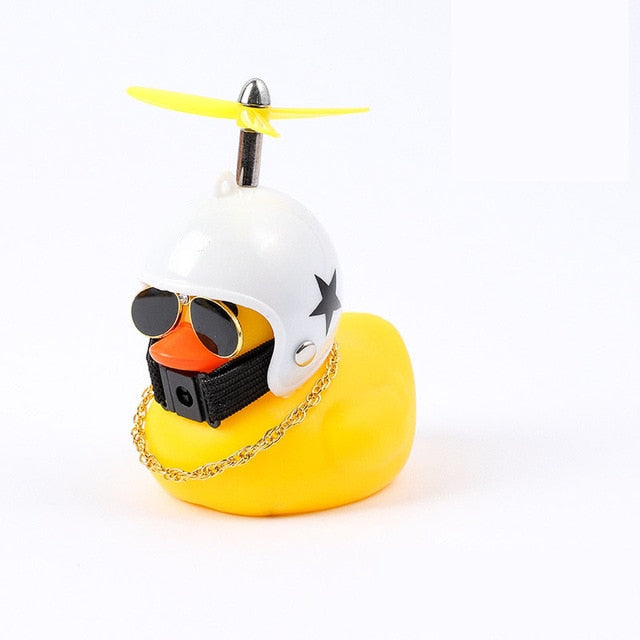 Cute Car Decoration Duck Helmet Doll