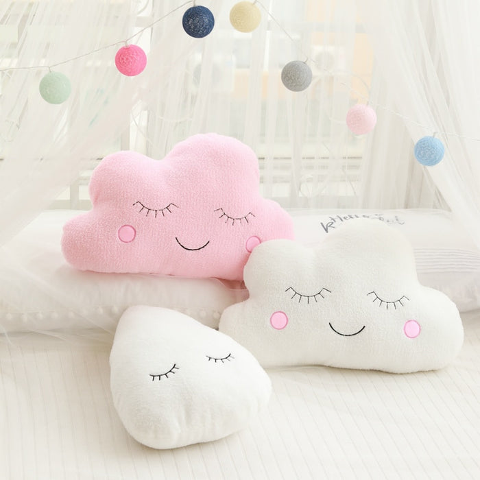Cloud Moon Star Raindrop Plush Pillow Soft Cushion Nice Stuffed Cloud Stuffed Plush Toys For Children Baby Kids Pillow Girl Gift
