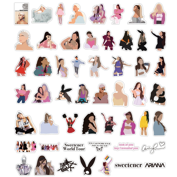 50PCS Singer Ariana Grande Stickers