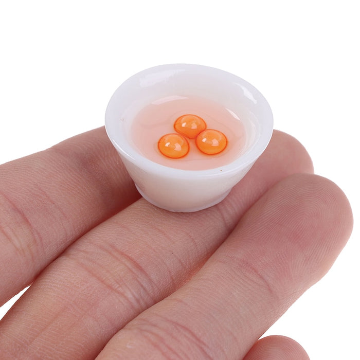 5Pcs/Set Cute Rolling Pin Egg Bowl Olive Oil Set Kitchen Accessories 1:12 Dollhouse Miniature