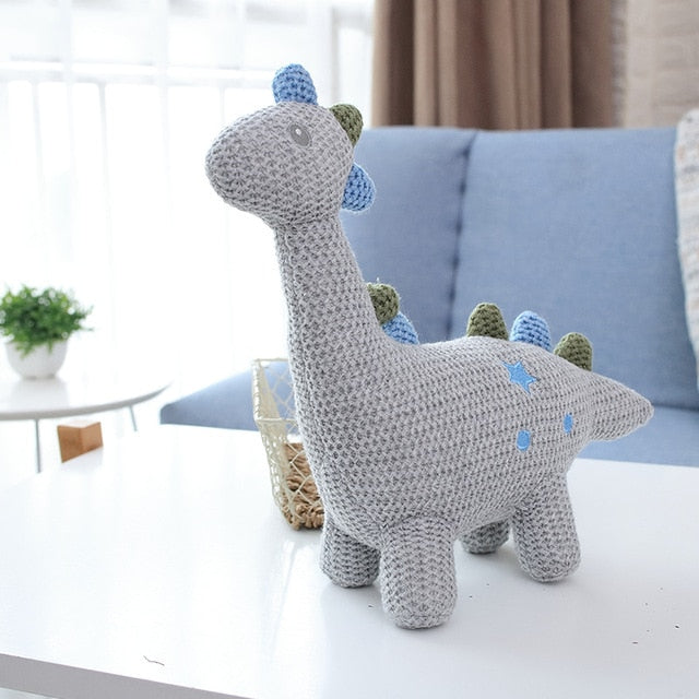 Crochet Knit Toy Knitted Animal Doll Baby Creative Stuffed Animals Toy Comfort Rattle Doll Cute Little Bear Knitted Animal Doll