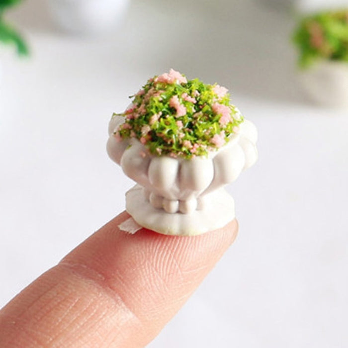 1:12 Accessories Mini Green Plant Bonsai Flower Pots