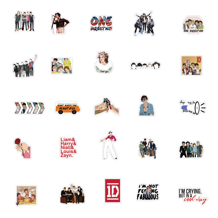 10/50/100PCS One Direction Sticker