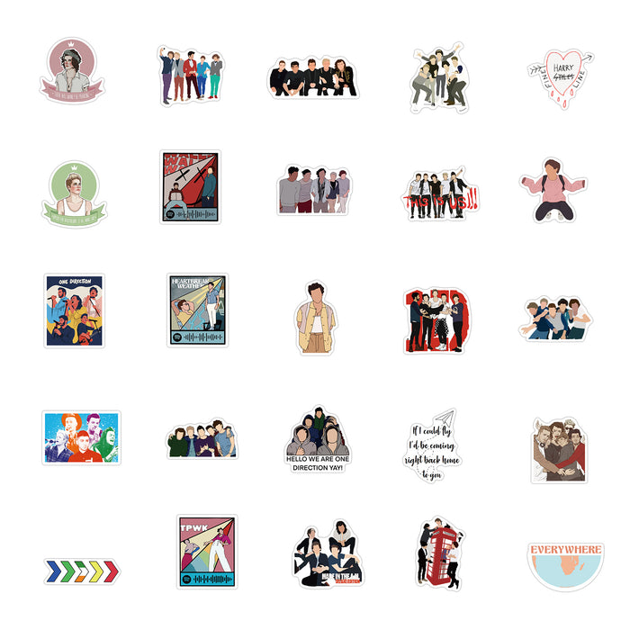 10/50/100PCS One Direction Sticker