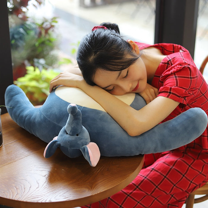 Hug Pillow Chair Cushion Stuffed Small Head Big Muscle Body Tiny Head Teddy Bear Toys Raccoon Frog Elephant Boyfriend Birthday