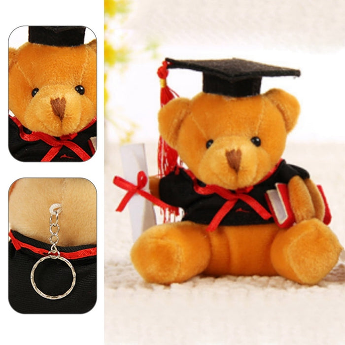 Kawaii Teddy Bear 9cm Lovely Dr. Bear Plush Toy For Children Stuffed Soft Animal Dolls Graduation Gifts For Kids Girls Boy