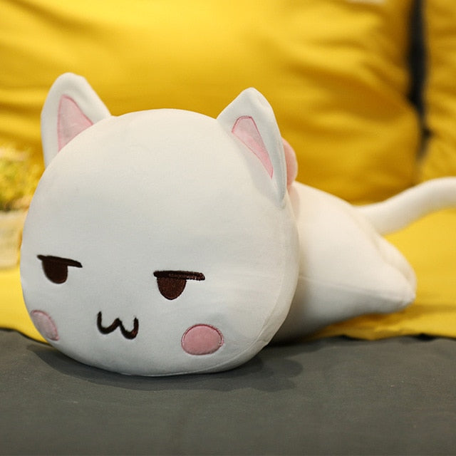 Stuffed Cute Cats Doll Lovely Animal Pillow 35/50/ 60cm Kawaii Lying Cat Plush Toys Soft Cartoon Cushion Kid Christmas Gift