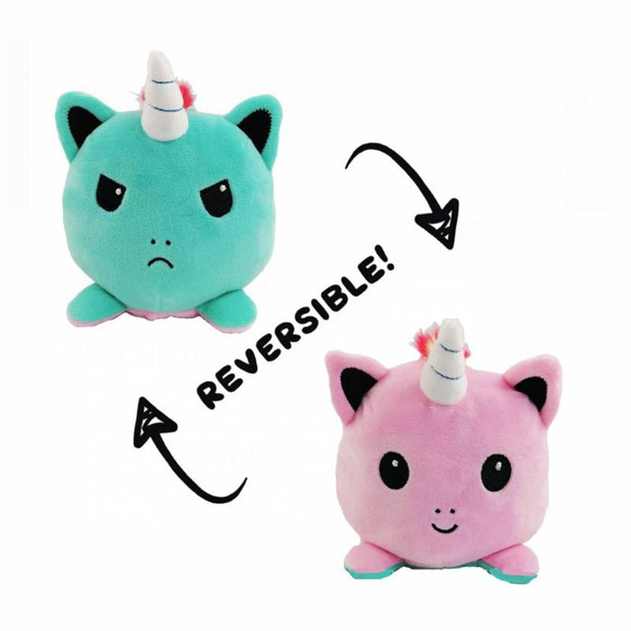 Double-Sided Flip Doll Toy Unicorn Plush Animals Reversible Unicorn Kids Soft Gift Plushie Peluches For Girl