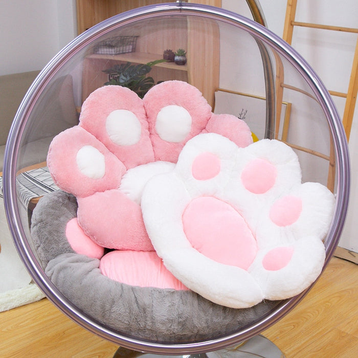 Stuffed Cat Paw Flower Pillow Plush Sofa Kawaii Paw Pillow Animal Seat Cushion Indoor Floor Home Chair Decor Children Gift