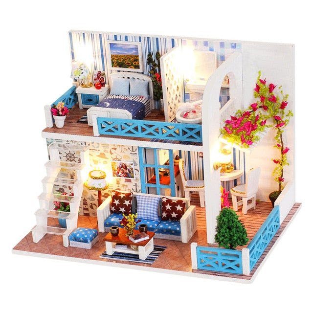 Cutebee DIY DollHouse Kit Wooden Doll Houses TD16