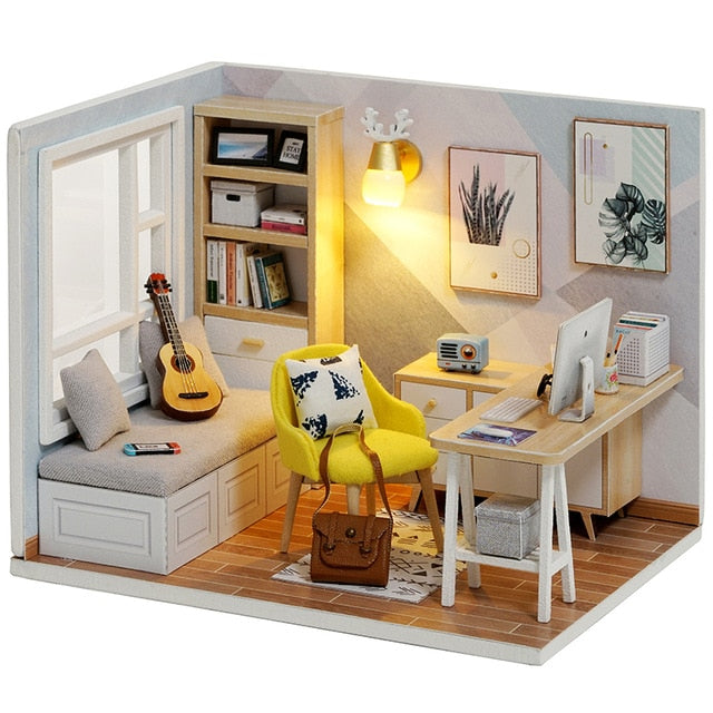 Cutebee DIY DollHouse Kit Wooden Doll Houses TD16