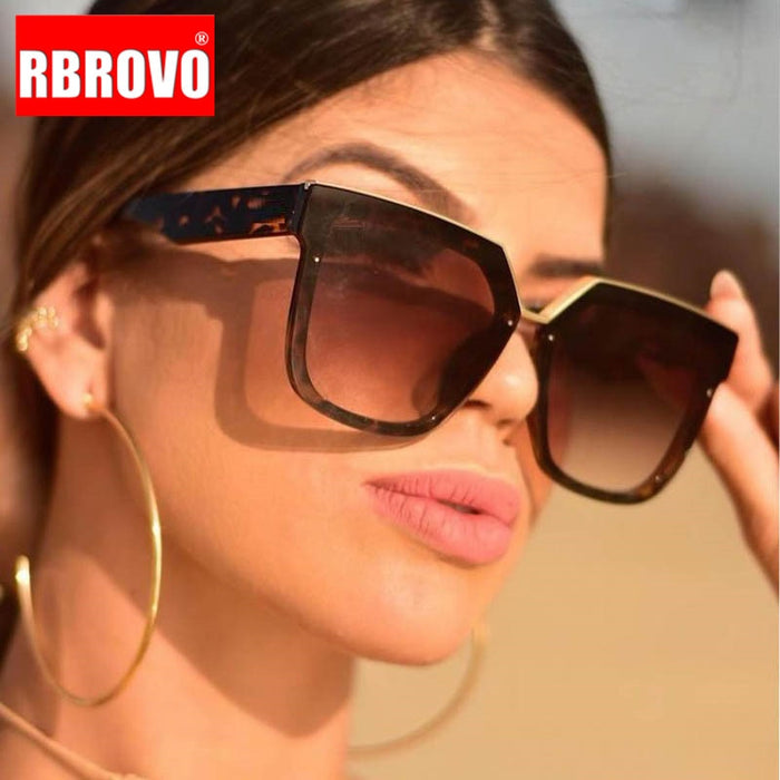 Women/Men Luxury Glasses Square Sun Glasses 2021 Oversized Sunglasses for Women Designer Oculos De Sol Feminino