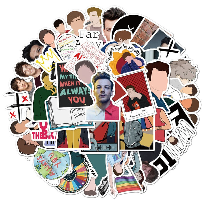 10/50PCS One Direction  Singer Louis Tomlinson Sticker