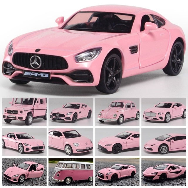 1:32 Mercedes-Benz Pink Car Model