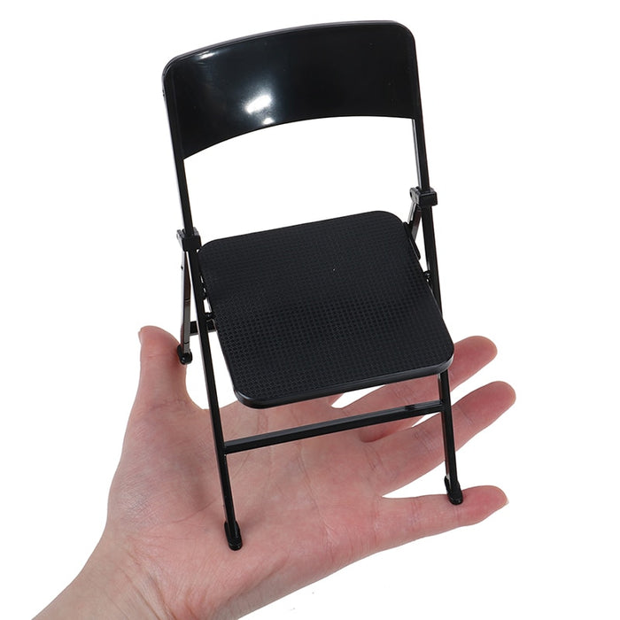 folding chair miniature 1/6 Scale dollhouse furniture for solider action figure