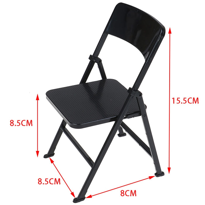 folding chair miniature 1/6 Scale dollhouse furniture for solider action figure