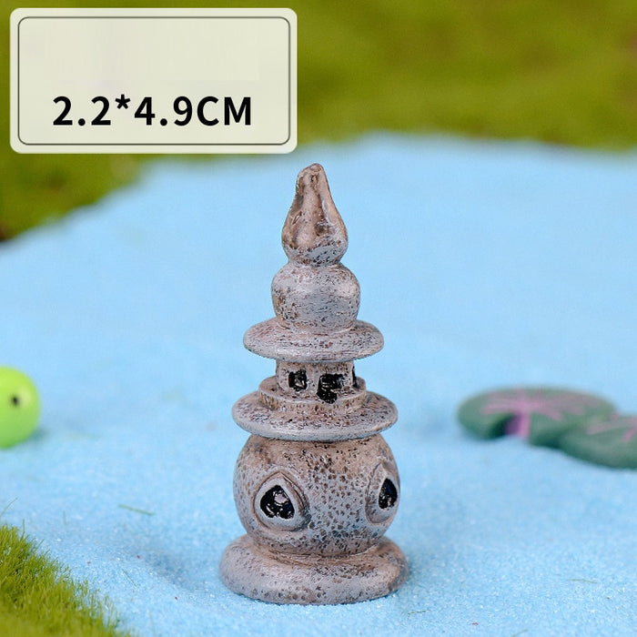 Mini Limitated Chinese Style Ornament For Garden Decor