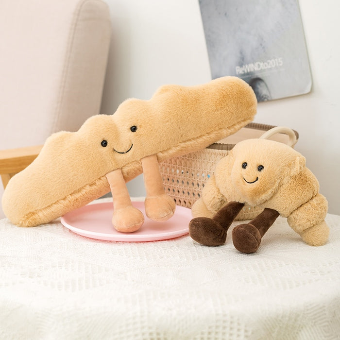 Bread Pretzel Croissant Baguette Toy Bread Soft Doll Kids Toys Cute Plush Toast Stuffed Food  Birthday  Gift