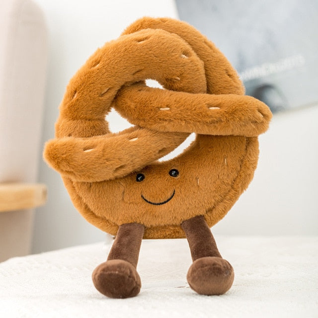 Bread Pretzel Croissant Baguette Toy Bread Soft Doll Kids Toys Cute Plush Toast Stuffed Food  Birthday  Gift