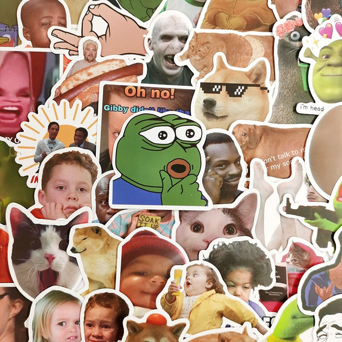 10/50pcs/set Web Celebrity Memes Stickers