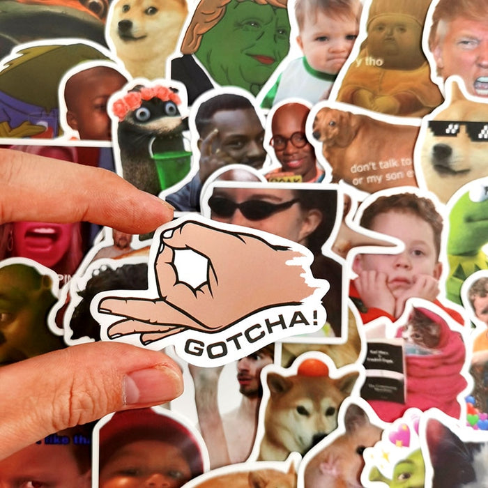 10/50pcs/set Web Celebrity Memes Stickers