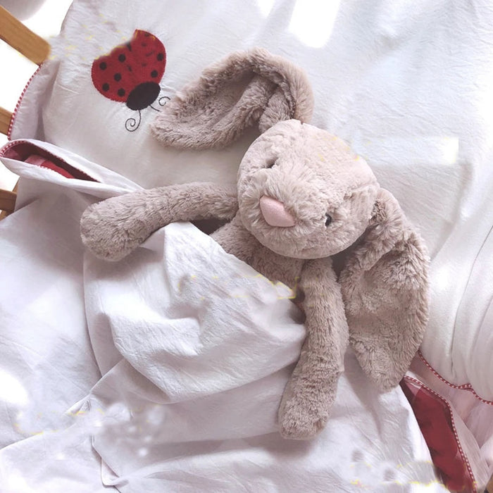 Sleeping Cute Cartoon Plush Toy Children Birthday Gift Soft Stuffed Animals Kids Long Ear bunny Rabbit Stuffed Animal Dolls