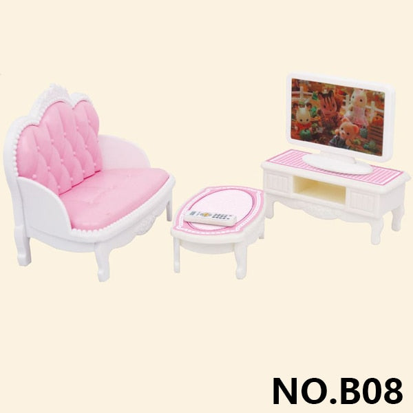 Forest Animal Family Villa Furniture Doll Toy