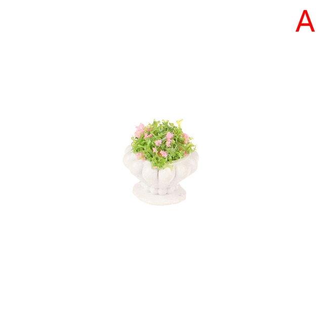Tree Potted For Green Plant In Pot Simulation Potted Plants 1:12