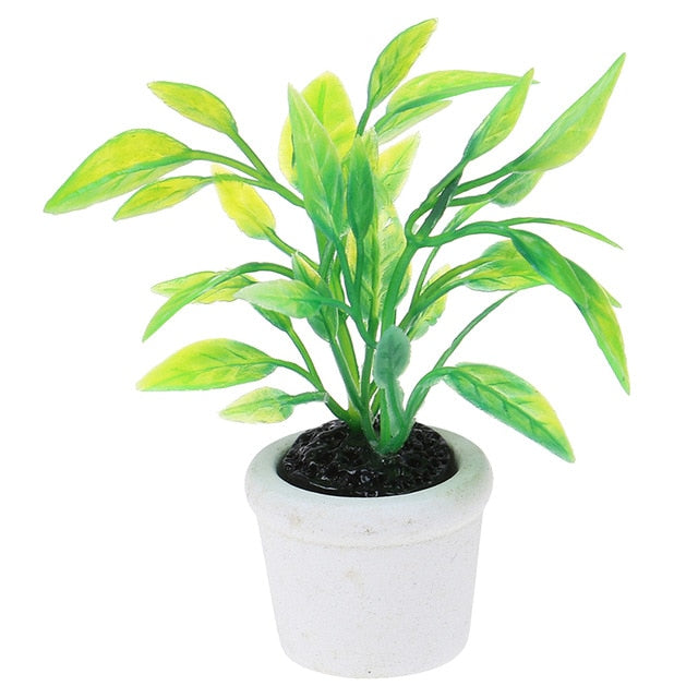 Tree Potted For Green Plant In Pot Simulation Potted Plants 1:12
