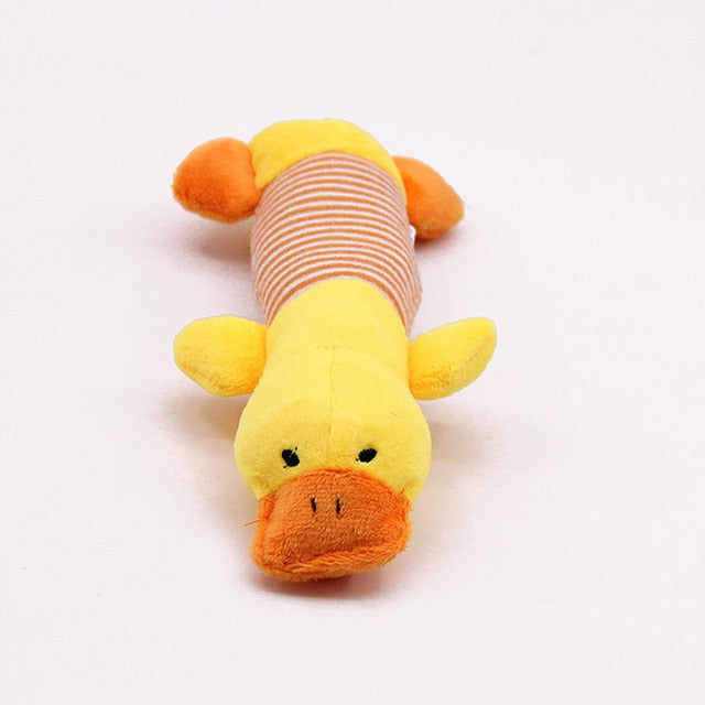 Elephant Duck Pig Fit for All Pets Funny Plush Toys 1PC Squeak Chew Dog Toys Sound Dolls Dog Cat Fleece Pet