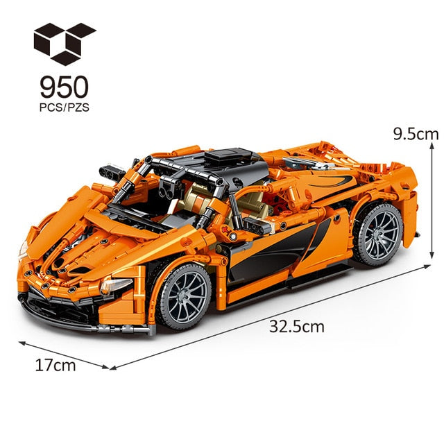 1:14 City Sports Car Model Vehicle Racer MOC Bricks Toys For Kids