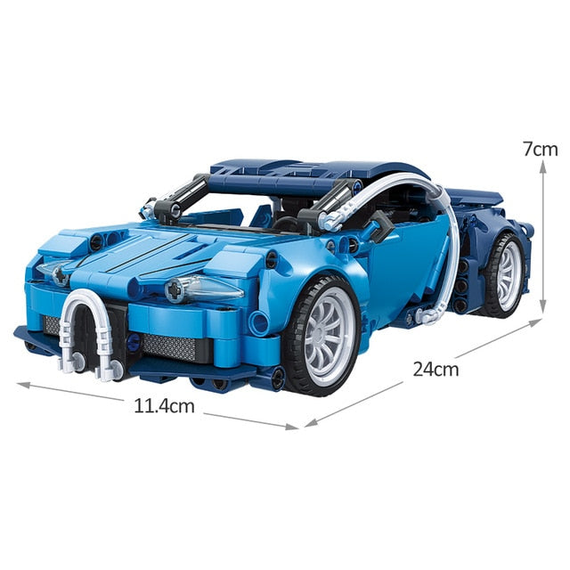 1:32 Sports Car Model MOC Building Blocks Supercar Racing Vehicle
