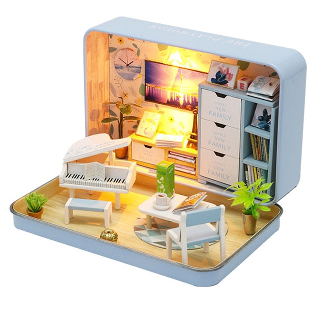 CUTEBEE DIY Dollhouse Kit Wooden Doll House