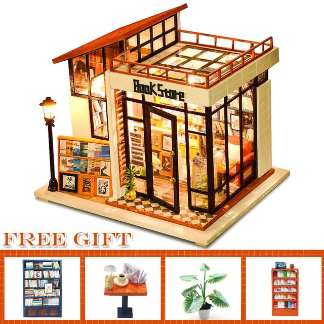 CUTEBEE DIY Dollhouse Kit Wooden Doll House